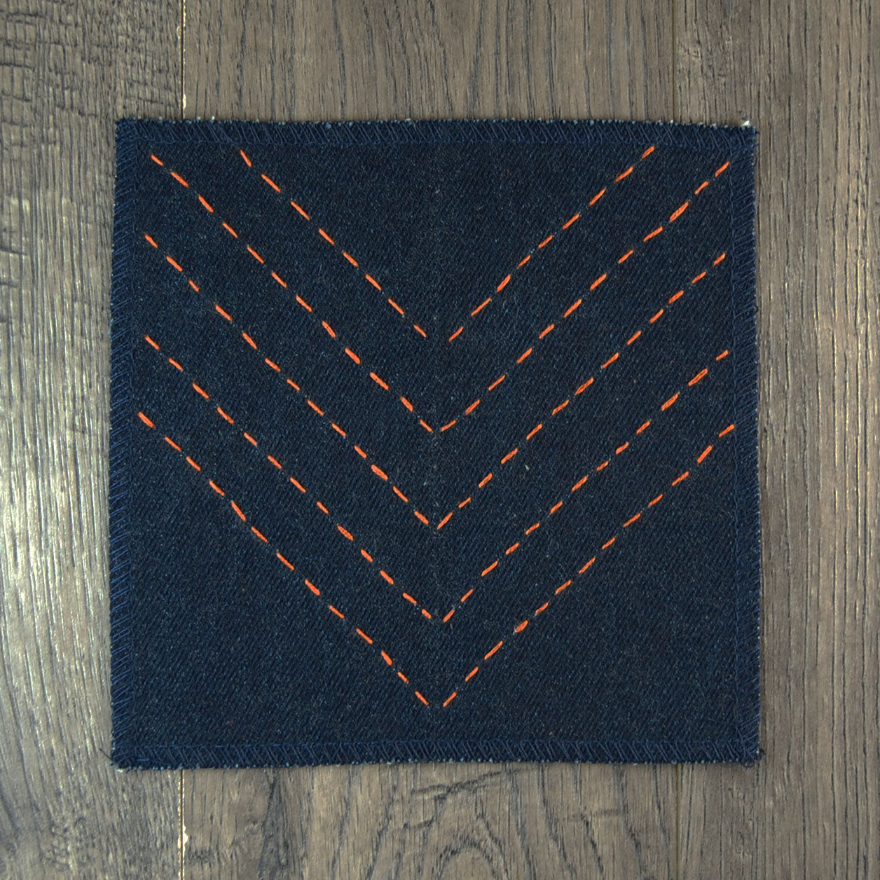 Square Patch with Embroidered Chevrons CLEARANCE